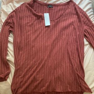 Urban outfitters deep red soft sweater
